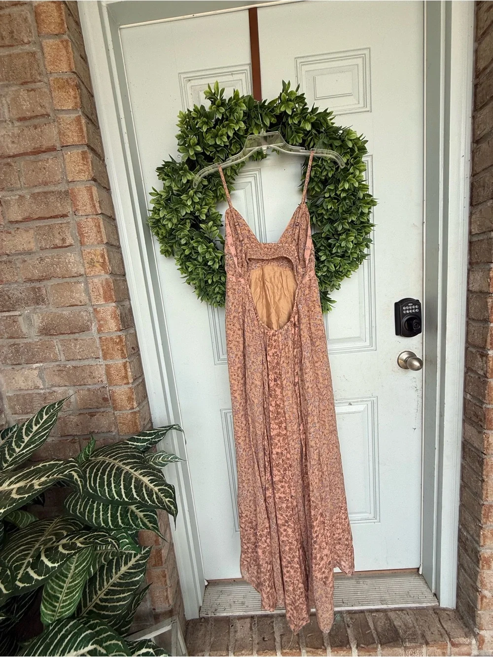 Free People Blush Sequin Lace Maxi Slip Dress